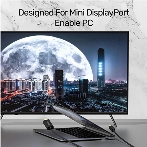 Unitek Mini DisplayPort to HDMI 4K 30Hz 2 Metre Kablo V1152A