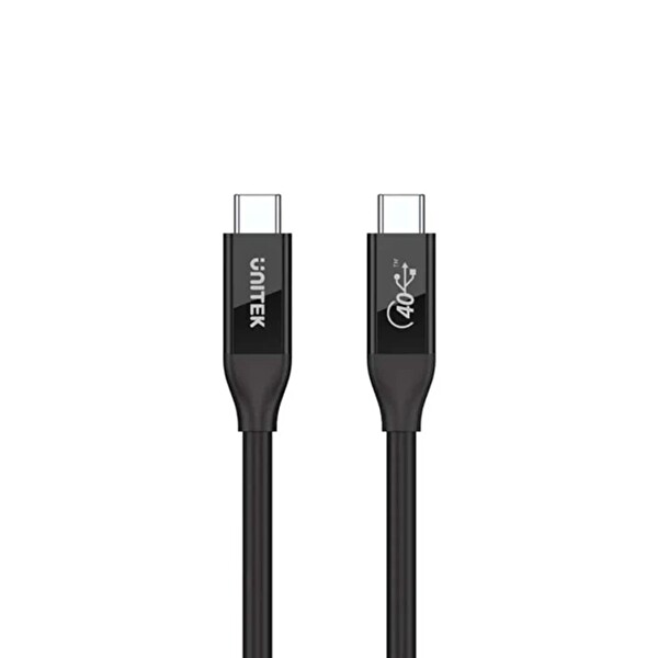 Unitek USB4 Thunderbolt 3 40Gbps 0.8 Metre Kablo C14100BK-0.8M