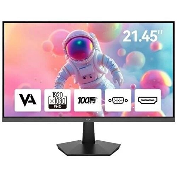 NPC MF2208-A 5 Ms 100Hz VGA HDMI 1920x1080 Siyah 21.5