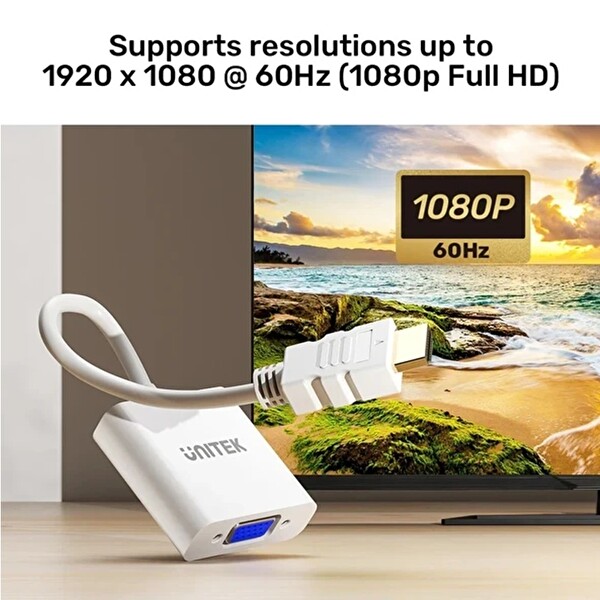 Unitek Y-6333C01 HDMI TO VGA 1080P 60HZ Dönüştürücü