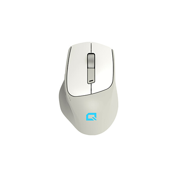 Quantum Gaming Aero AirSilent Kablosuz Sessiz Ergonomik Beyaz Mouse