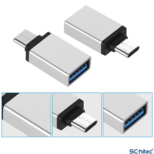 ScHitec Type-C to UsbA 3.0 OTG Dönüştürücü