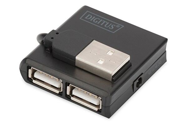 Digitus USB 2.0 4 Port Çoklayıcı Kablolu Siyah