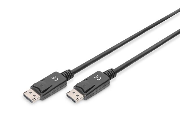 Digitus DisplayPort 1M 4K Kablo Siyah