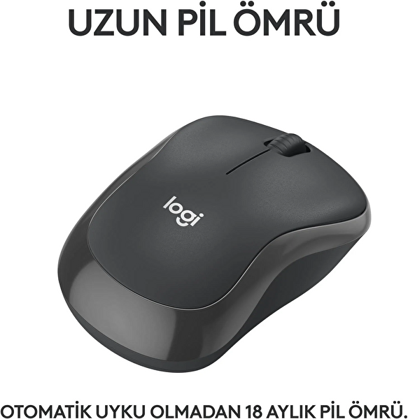 Logitech M240 Kurumsal Kablosuz Mouse -Siyah 910-007182