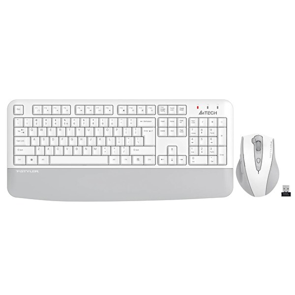 A4-Tech FG2500S Beyaz Plus 2.4GHz FN-MM Türkçe Q 3200DPI Klavye ve Mouse Set