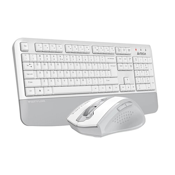 A4-Tech FG2500S Beyaz Plus 2.4GHz FN-MM Türkçe Q 3200DPI Klavye ve Mouse Set