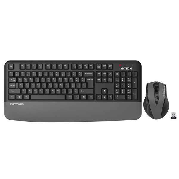 A4-Tech FG2500S Gri Plus 2.4GHz FN-MM Türkçe Q 3200DPI Klavye ve Mouse Set