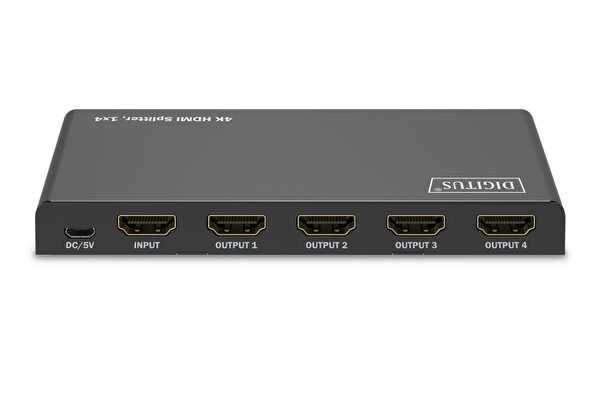 Digitus 1x4 4K/60Hz HDCP 2.3 EDID Kontrolü HDMI Splitter Ayırıcı