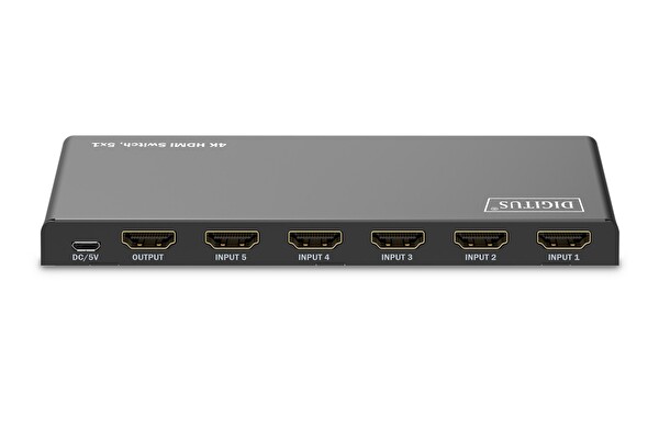 Digitus 5x1 4K/60Hz HDCP 2.2 Kumandalı Geçiş Kontrolü HDMI Switch