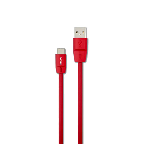 Philips 5A 100W UsbA to Type-C 1.8 M Hızlı Şarj ve Data Kablosu ve ScHitec Type-C to UsbA 3.0 OTG Dönüştürücü Adaptör