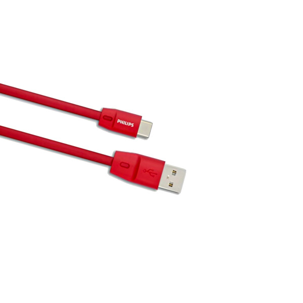 Philips 5A 100W UsbA to Type-C 1.8 M Hızlı Şarj ve Data Kablosu ve ScHitec Type-C to UsbA 3.0 OTG Dönüştürücü Adaptör
