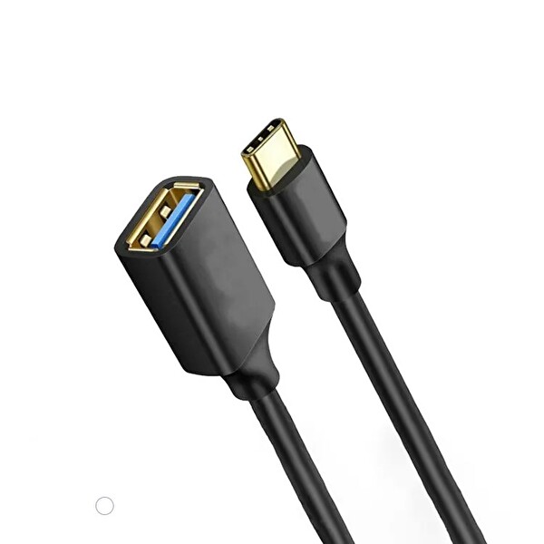 Philips 5A 100W UsbA to Type-C 1.8 M Hızlı Şarj ve Data Kablosu ve ScHitec Type-C to UsbA 3.0 OTG Dönüştürücü Adaptör
