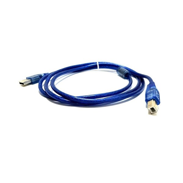 Rose USB 2.0 Yazıcı-Printer Kablosu - 5 Metre Mavi