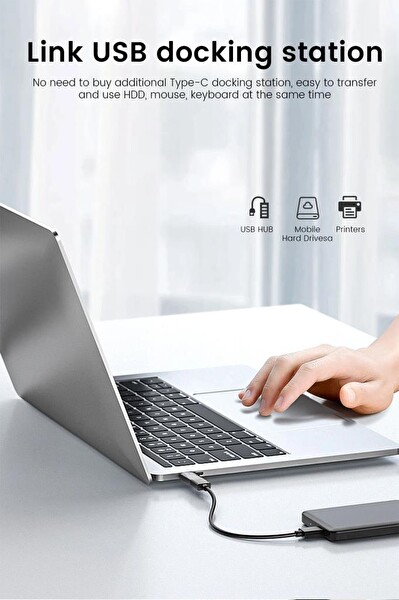 Torima YD-70 Siyah USB To Type-C Mini Telefon Çevirici Adaptör