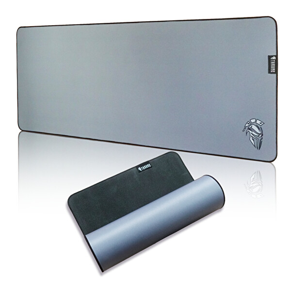 Throne Moon Gray 80X30CM Hybrid Kumaş 4 MM Kalınlık XL Premium E-Sport Oyuncu Mousepad