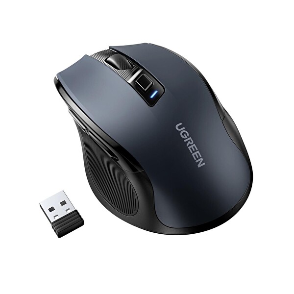 Ugreen 45390 MU006 Dual Mode 4000dpi 2.4GHz Bluetooth Sessiz Optik Mouse Siyah