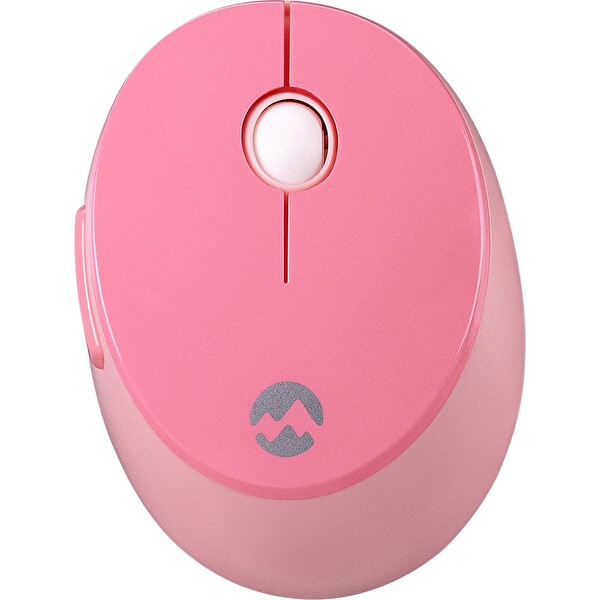 Everest Round KM-6282 Renkli Tuşlu Pembe Kablosuz Q Multimedia Klavye ve Mouse Seti