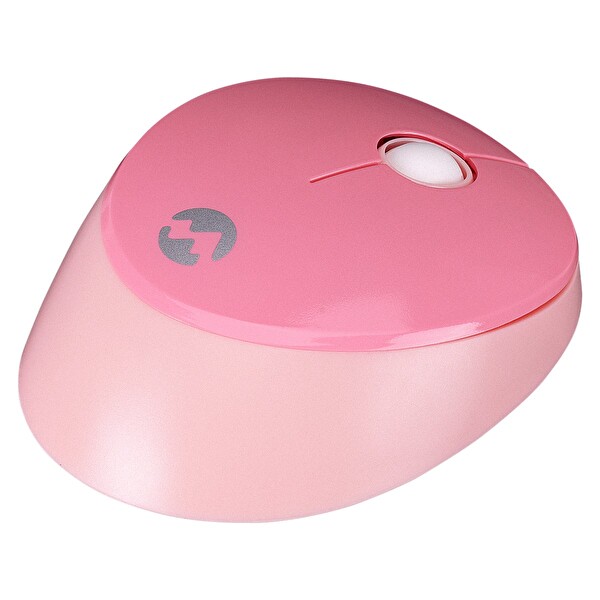 Everest Round KM-6282 Renkli Tuşlu Pembe Kablosuz Q Multimedia Klavye ve Mouse Seti