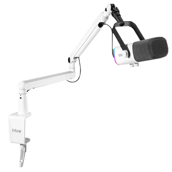 Fifine TAM8 XLR/USB RGB Beyaz Dinamik Mikrofon Seti