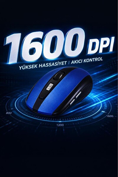 Başkenttekno TM08 Mouse Yan Tuşlu Optik Kablosuz Fare Siyah