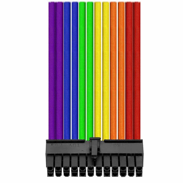 Thermaltake TTMod Rainbow Güç Kaynağı Sleeved Kablo Seti