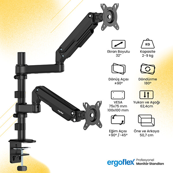 Ergoflex S16 Çift Kol 22-35