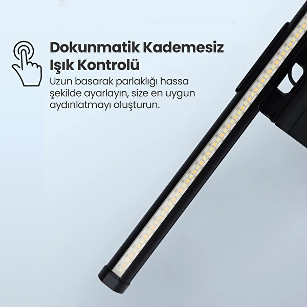 Ergoflex EF-354 Kumandalı Ayarlanabilir Dokunmatik Bilgisayar Monitör Işık Çubuğu