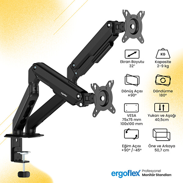 Ergoflex X16 Çift Kol 17-32