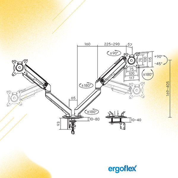 Ergoflex X16 Çift Kol 17-32