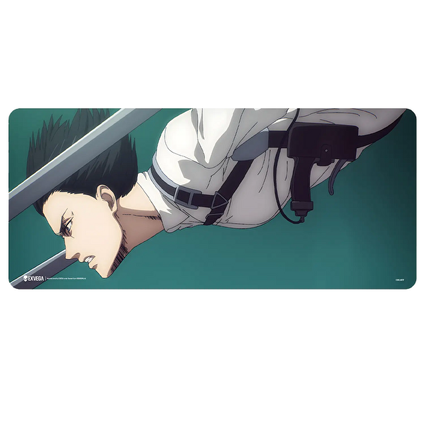 Exvega Titan'a Saldırı: Levi Ackerman Temalı XXL 90×40 CM Mousepad
