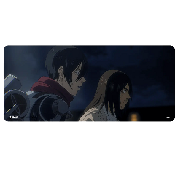 Exvega Titan'a Saldırı Eren Mikasa XXL 90×40 CM Mousepad