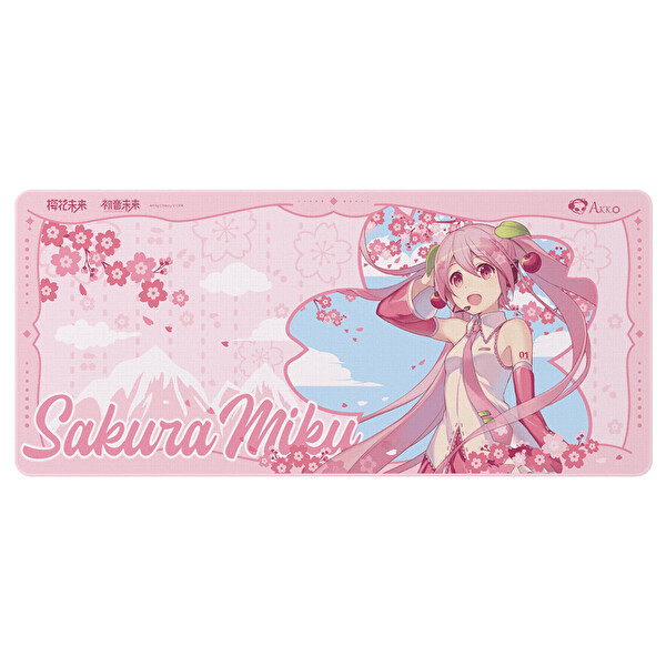 Akko Sakura Miku 90×40 CM Mouse Pad