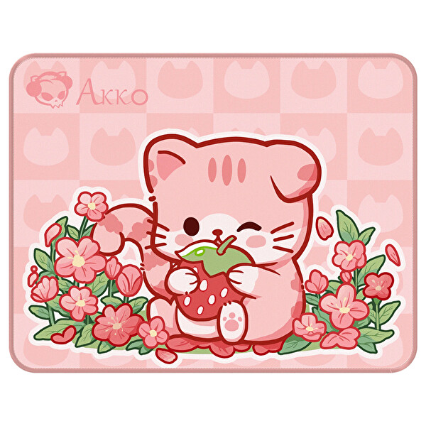 Akko Pembe Angie Kedi Temalı 36×28 CM Mouse Pad