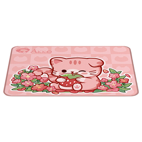 Akko Pembe Angie Kedi Temalı 36×28 CM Mouse Pad