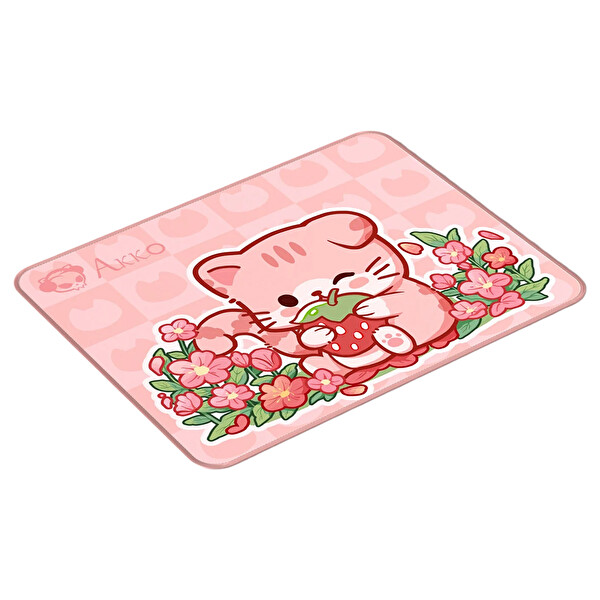 Akko Pembe Angie Kedi Temalı 36×28 CM Mouse Pad