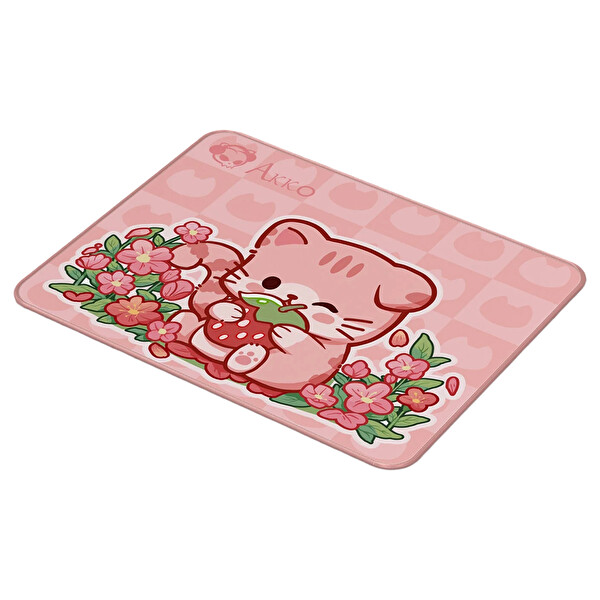 Akko Pembe Angie Kedi Temalı 36×28 CM Mouse Pad