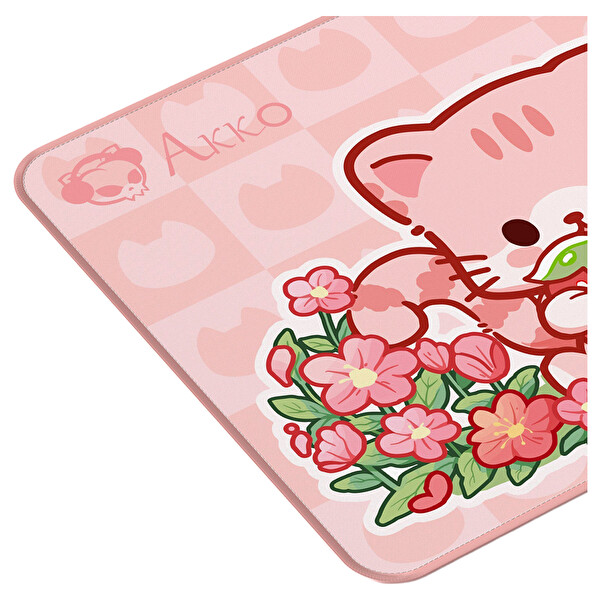 Akko Pembe Angie Kedi Temalı 36×28 CM Mouse Pad
