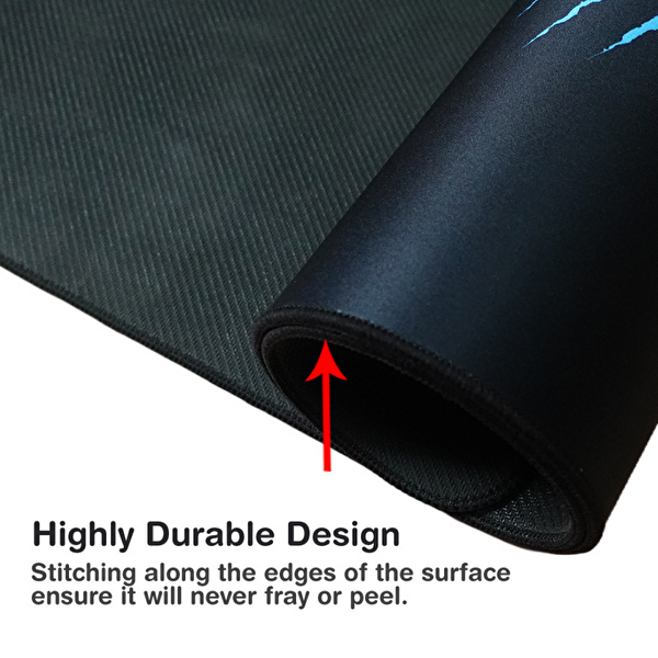 Claw’s Soft 90X40 CM Mikrofiber Yüzey Kaydırmaz Zemin 3MM Kalınlık Kolay Temizlenebilir XXL Mouse Pad
