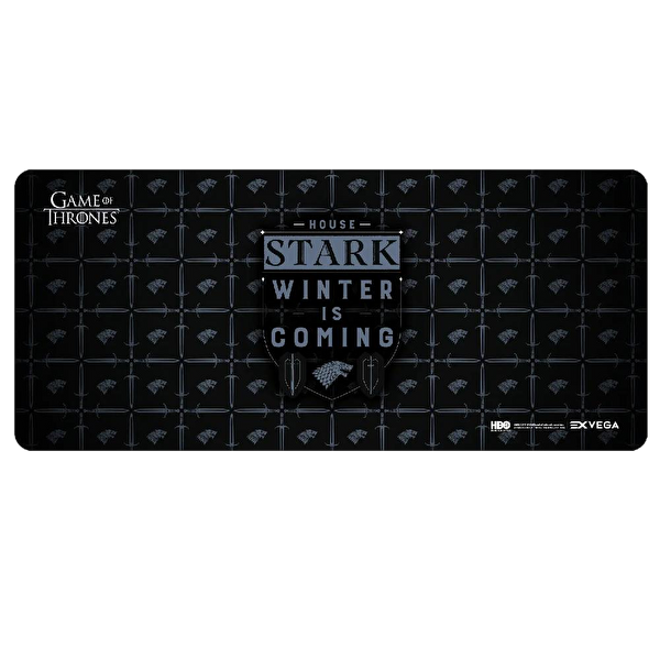 Exvega Game Of Thrones Stark Hanesi Kış Geliyor Desenli XXL Oyuncu Mouse Pad 90x40 CM