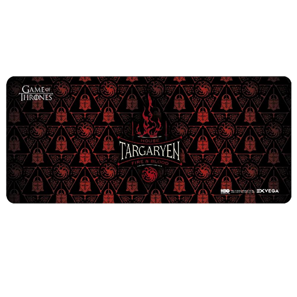 Exvega Game Of Thrones Targaryen Hanesi Ateş ve Kan Desenli XXL Oyuncu Mouse Pad 90x40 CM
