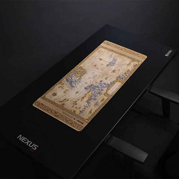 Exvega Lord Of The Rings War Of The Rohirrim Harita Desenli XXL Oyuncu Mouse Pad 90x40 CM