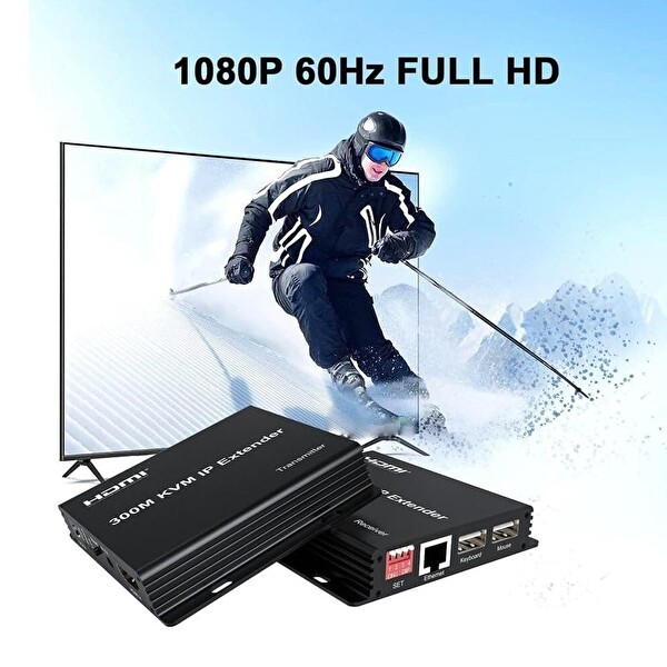 Novacom NVC-KVM300M 300M HDMI-USB-IR IP KVM Extender