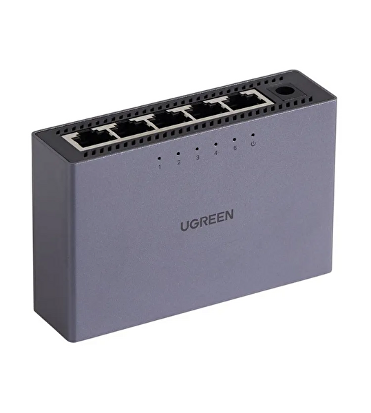 Ugreen 15641 CM633 5 Port 10-100-1000Mbps Gigabit Ethernet Anahtarı Metal Kasa