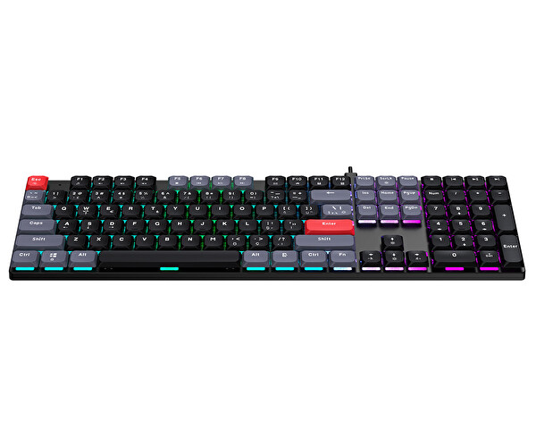 Bronzturq MK1175 Siyah Rainbow Anti-Ghosting Kablolu Mekanik Klavye