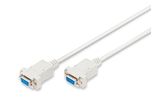Digitus RS232 DB9 Dişi–Dişi Zero 1,8 Metre Bej Seri Kablosu AK-610100-018-E