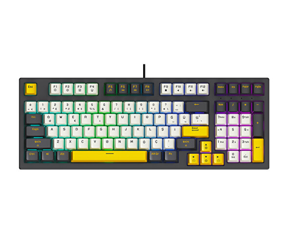 Bronzturq MK1140 Siyah Rgb-Abs- Kablolu Mekanik Klavye