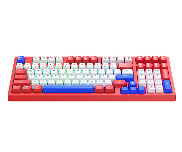 Bronzturq MK1140 Kırmızı Rgb-Abs- Kablolu Mekanik Klavye