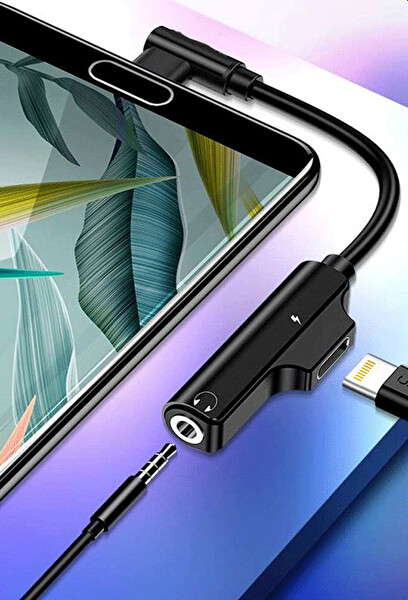 Sunline 192405 iPhone Lightning Dual Kulaklık ve Şarj Cihazı Çevirici