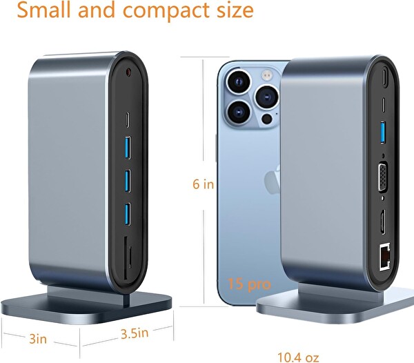Blue Wings Type-C Support 4 K 12 In 1 Dock Model Pd Station 12'si 1 Arada Dock HDMI 4k 100MBPS Et Çoklayıcı Dönüştürücü Çevirici